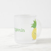 Tasse Givré Illustration d'ananas mignon (Devant droit)