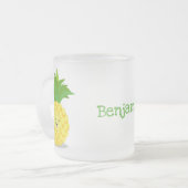 Tasse Givré Illustration d'ananas mignon (Devant gauche)