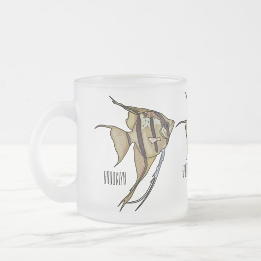 Tasse Givré Illustration d'angelfish (Gauche)