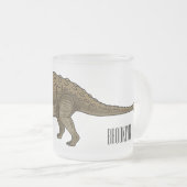 Tasse Givré Illustration d'Ankylosaurus (Devant droit)