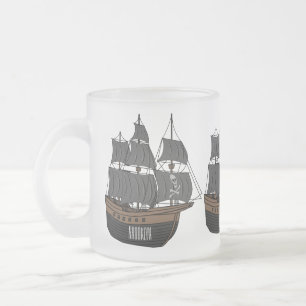 Tasse Givré Illustration de bateau pirate