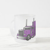 Tasse Givré Illustration de camion semi-remorque (Devant gauche)