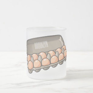 Tasse Givré Illustration de carton d'oeufs