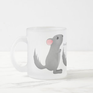 Tasse Givré Illustration de chinchilla gris mignon
