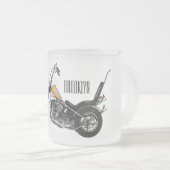 Tasse Givré Illustration de Chopper Motorcycle 1950 (Devant droit)