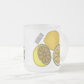 Tasse Givré Illustration de citron (Devant droit)