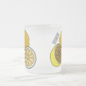Tasse Givré Illustration de citron (Centre)