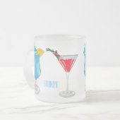 Tasse Givré Illustration de cocktail (Devant gauche)