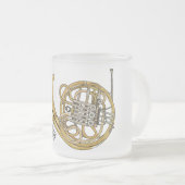 Tasse Givré Illustration de corne française (Devant droit)