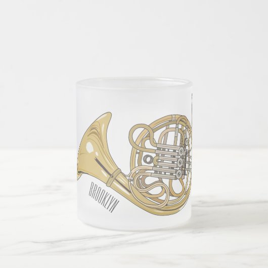 Tasse Givré Illustration de corne française (Centre)
