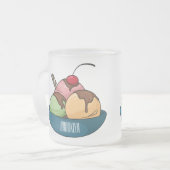 Tasse Givré Illustration de crème glacée (Devant gauche)