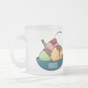 Tasse Givré Illustration de crème glacée