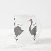 Tasse Givré Illustration de cygne noir (Devant droit)