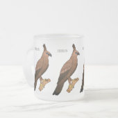 Tasse Givré Illustration de dessin animé d'aigle de Java (Devant gauche)