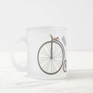 Tasse Givré Illustration de dessin animé de bicyclette à grand
