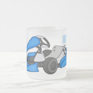 Tasse Givré Illustration de dessin animé de course de kart