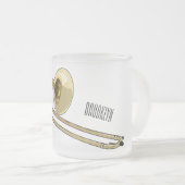 Tasse Givré Illustration de dessin animé de Trombone (Devant droit)