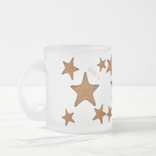 Tasse Givré Illustration de dessin animé d'étoile de mer