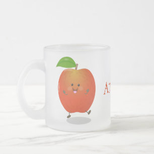 Tasse Givré Illustration de dessin animé sur la pomme de danse