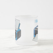 Tasse Givré Illustration de dessin d'imprimante (Centre)