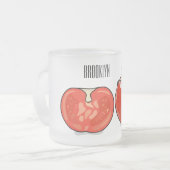 Tasse Givré Illustration de dessin sur la tomate (Devant gauche)