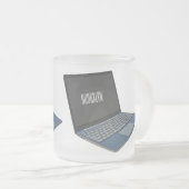 Tasse Givré Illustration de dessin sur ordinateur portable (Devant droit)