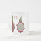 Tasse Givré Illustration de dragon fruit (Devant gauche)
