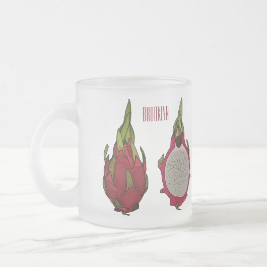 Tasse Givré Illustration de dragon fruit (Gauche)