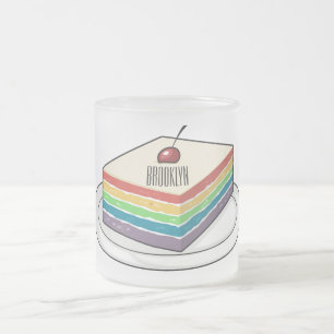 Tasse Givré Illustration de gâteau arc-en-ciel
