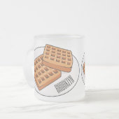 Tasse Givré Illustration de gaufre (Devant gauche)