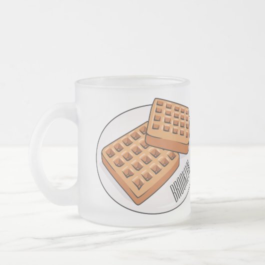 Tasse Givré Illustration de gaufre (Gauche)