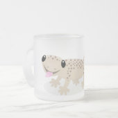 Tasse Givré Illustration de gecko tan tan mignon (Devant gauche)