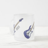 Tasse Givré Illustration de guitare électrique (Devant gauche)