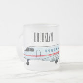 Tasse Givré Illustration de jet privé (Devant gauche)