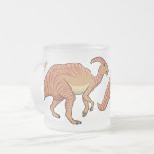 Tasse Givré Illustration de la caricature de dinosaure du para (Devant gauche)