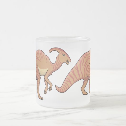 Tasse Givré Illustration de la caricature de dinosaure du para (Centre)