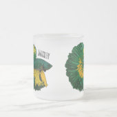 Tasse Givré Illustration de la caricature de poisson de combat (Centre)