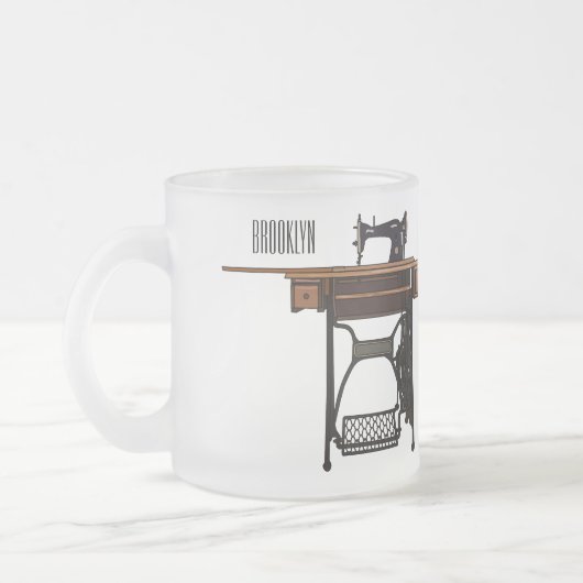 Tasse Givré Illustration de la machine à coudre (Gauche)