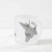 Tasse Givré Illustration de l'avion de chasse (Devant droit)