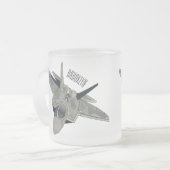Tasse Givré Illustration de l'avion de chasse (Devant gauche)