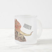 Tasse Givré Illustration de lézard à col frisé (Devant droit)