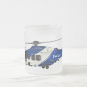 Tasse Givré Illustration de l'hélicoptère de police (Centre)