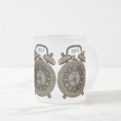 Tasse Givré Illustration de l'horloge d'alarme (Devant droit)