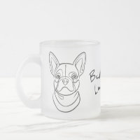Illustration de ligne de Bouledogue Français. Cons