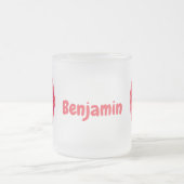 Tasse Givré Illustration de litchee rose mignon (Centre)