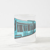 Tasse Givré Illustration de locomotive électrique (Centre)