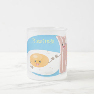 Tasse Givré Illustration de l'oeuf de Cute kawaii et du bacon