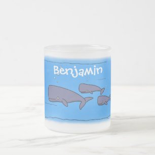 Tasse Givré Illustration de mignonne migratrice de baleines à