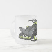 Tasse Givré Illustration de motoneige (Devant gauche)