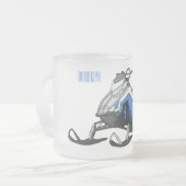 Tasse Givré Illustration de motoneige (Devant gauche)